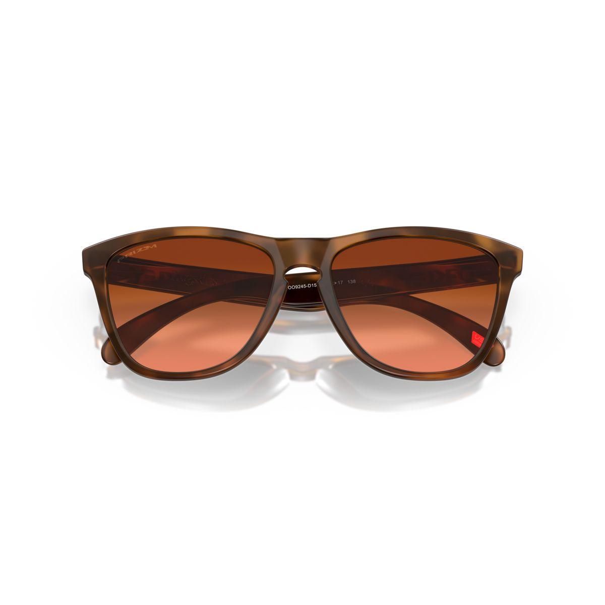 Oakley Frogskins (Low Bridge Fit) Matte Brown Tortoise/Prizm Brown Gradient 0OO9245-9245D1