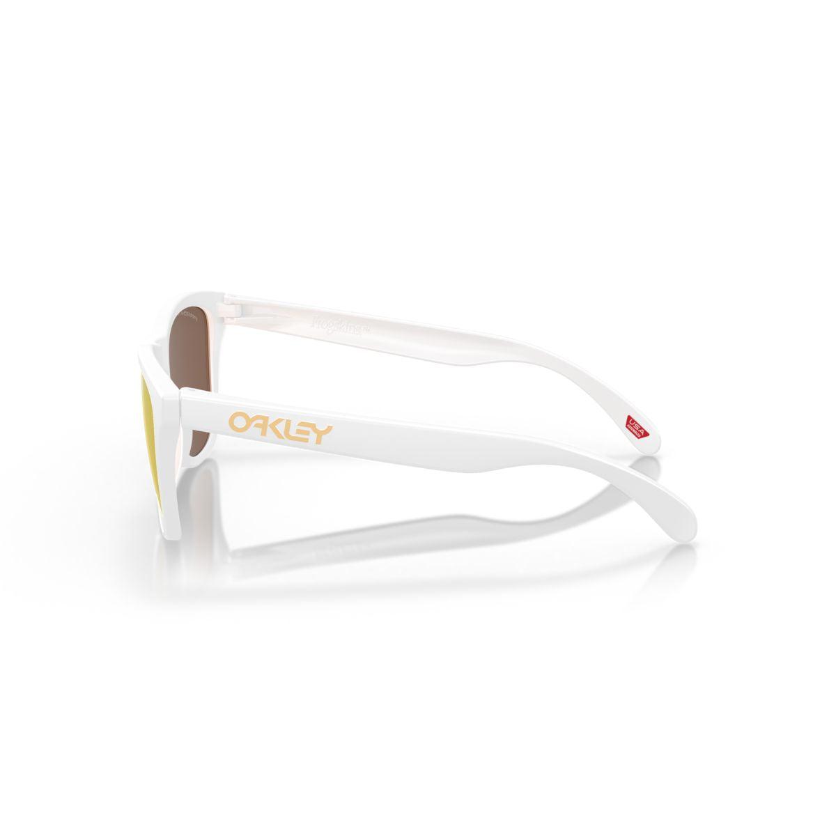 Oakley Frogskins (Low Bridge Fit) Matte White/Prizm 24K Polarized 0OO9245-9245D9