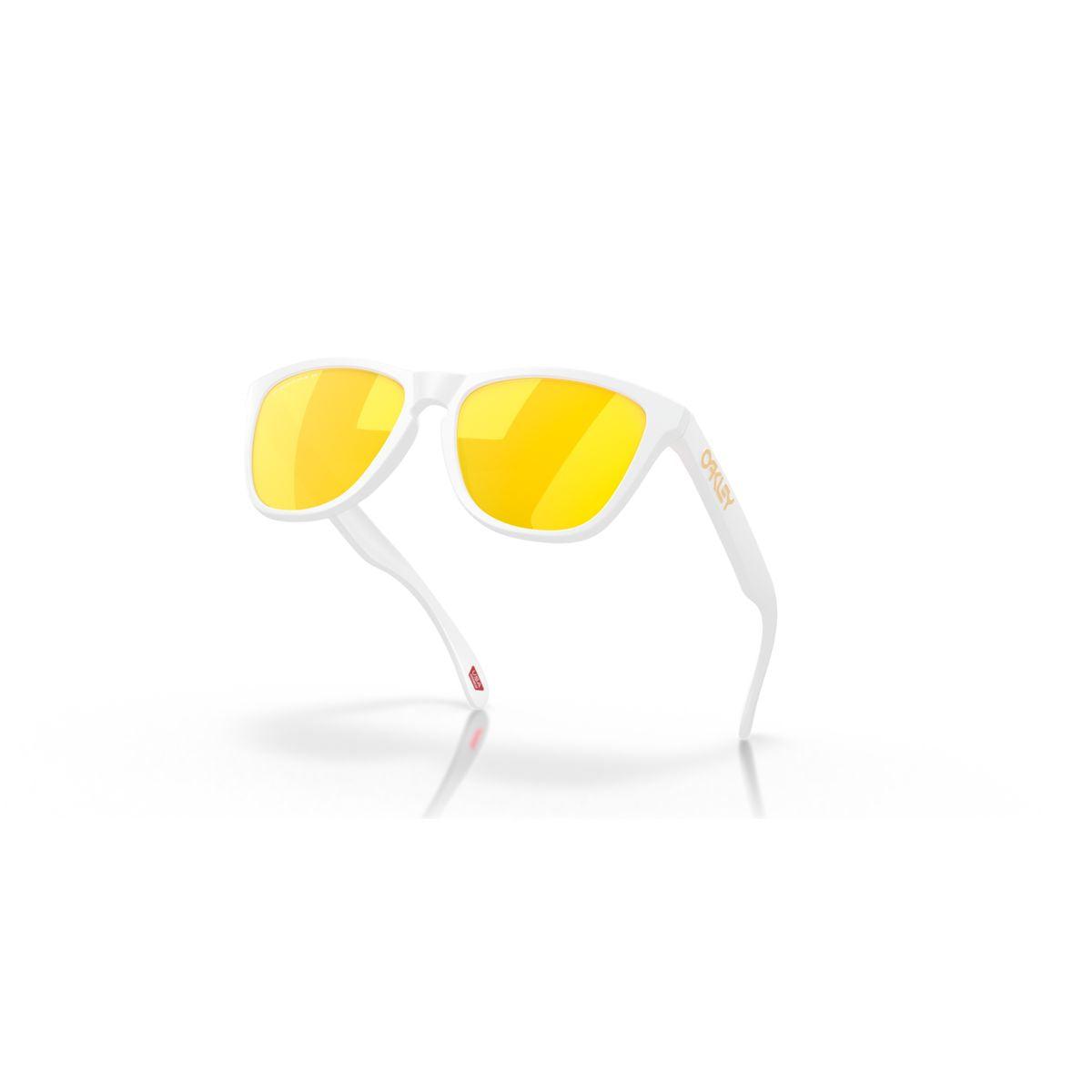 Oakley Frogskins (Low Bridge Fit) Matte White/Prizm 24K Polarized 0OO9245-9245D9