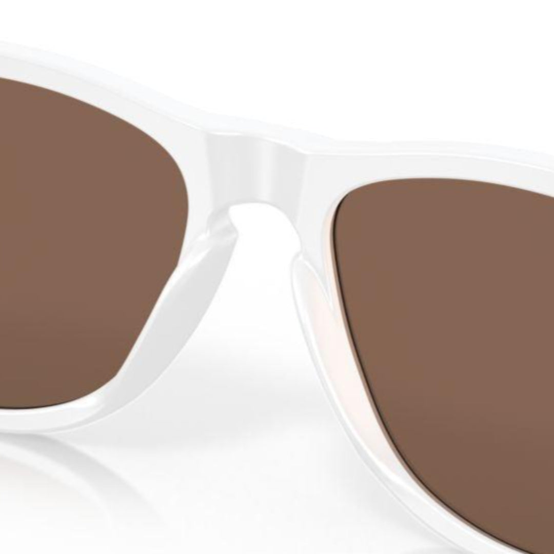 Oakley Frogskins (Low Bridge Fit) Matte White/Prizm 24K Polarized 0OO9245-9245D9