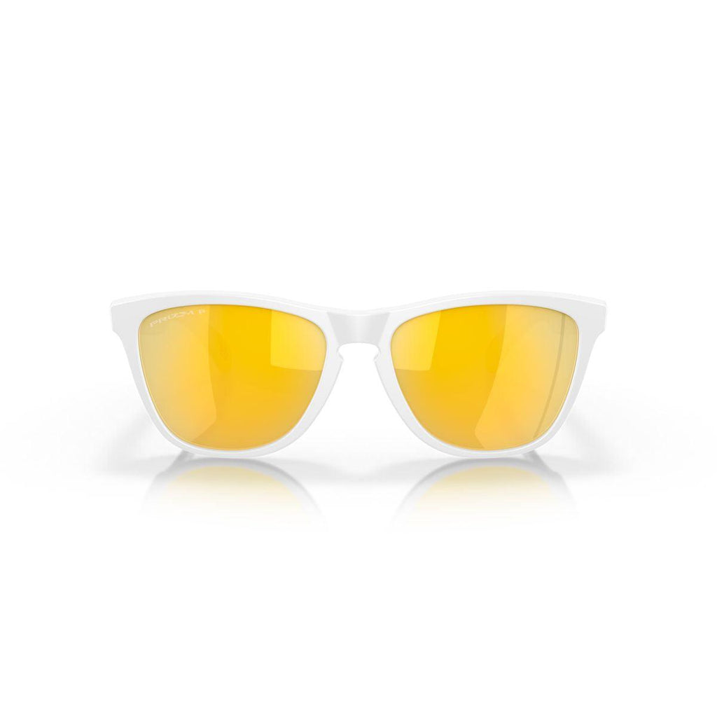 Oakley Frogskins (Low Bridge Fit) Matte White/Prizm 24K Polarized 0OO9245-9245D9