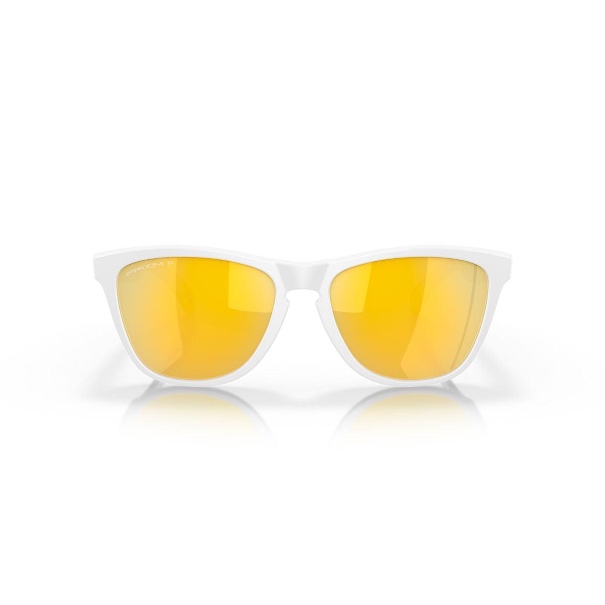 Oakley Frogskins (Low Bridge Fit) Matte White/Prizm 24K Polarized 0OO9245-9245D9