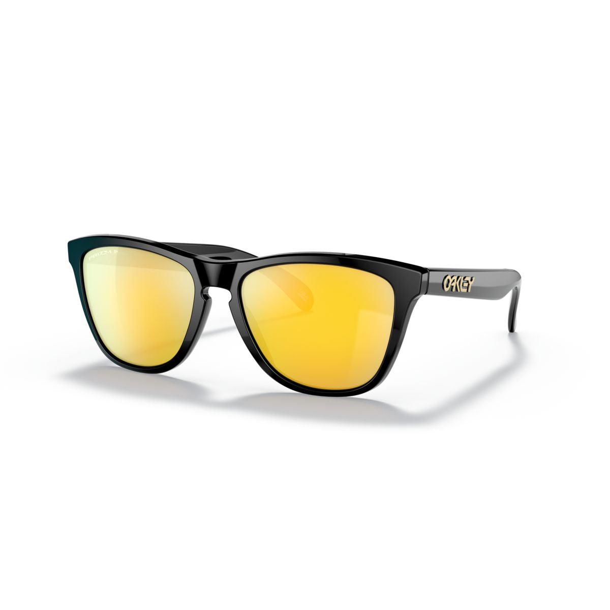Oakley Frogskins (Low Bridge Fit) Polished Black/Prizm 24K Polarized 0OO9245-9245C0