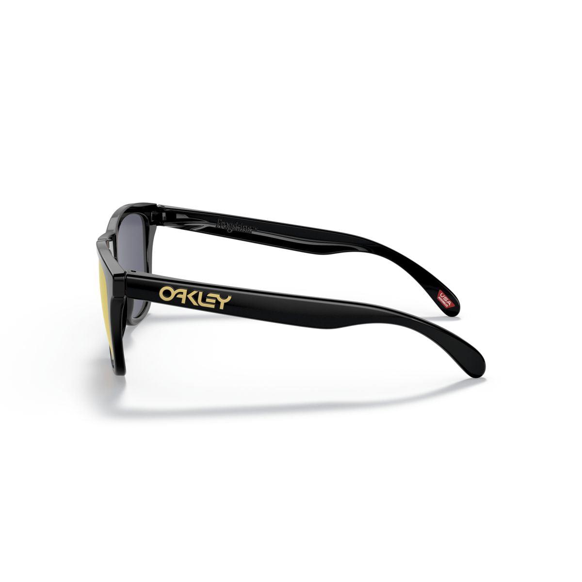 Oakley Frogskins (Low Bridge Fit) Polished Black/Prizm 24K Polarized 0OO9245-9245C0