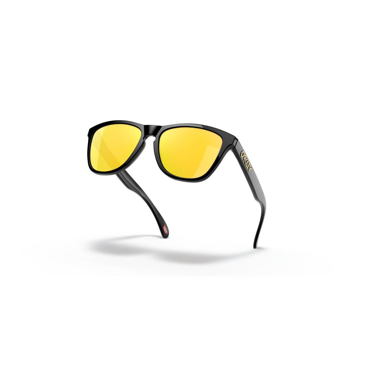 Oakley Frogskins (Low Bridge Fit) Polished Black/Prizm 24K Polarized 0OO9245-9245C0