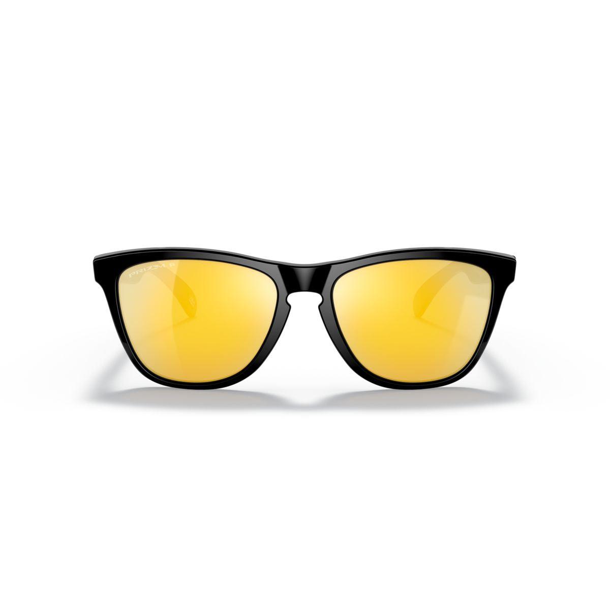 Oakley Frogskins (Low Bridge Fit) Polished Black/Prizm 24K Polarized 0OO9245-9245C0