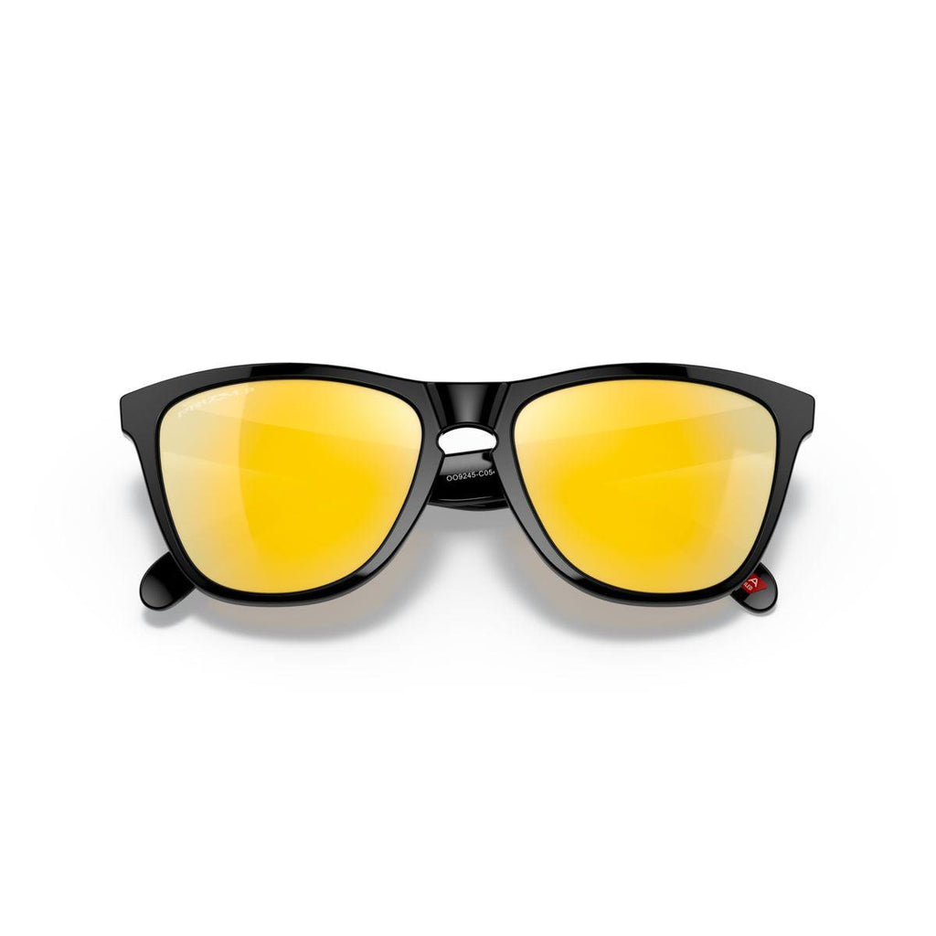 Oakley Frogskins (Low Bridge Fit) Polished Black/Prizm 24K Polarized 0OO9245-9245C0