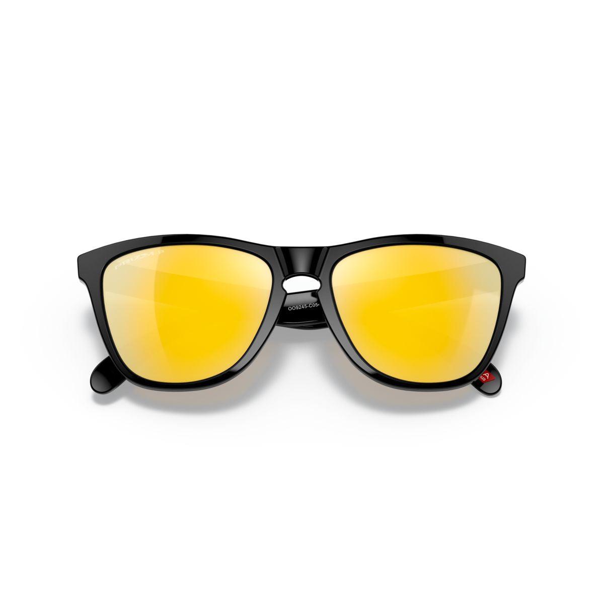 Oakley Frogskins (Low Bridge Fit) Polished Black/Prizm 24K Polarized 0OO9245-9245C0